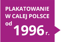 plakatowanie polskich miast od 1996