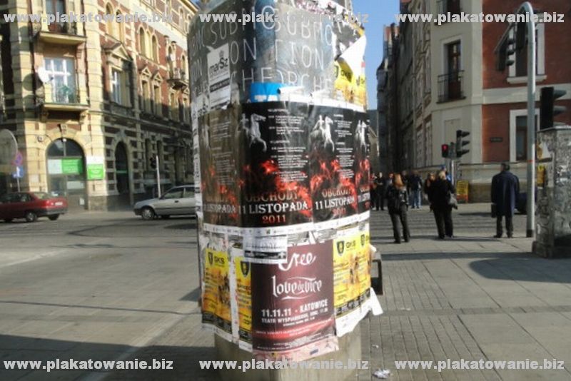 plakatowanie miasta Łódź
