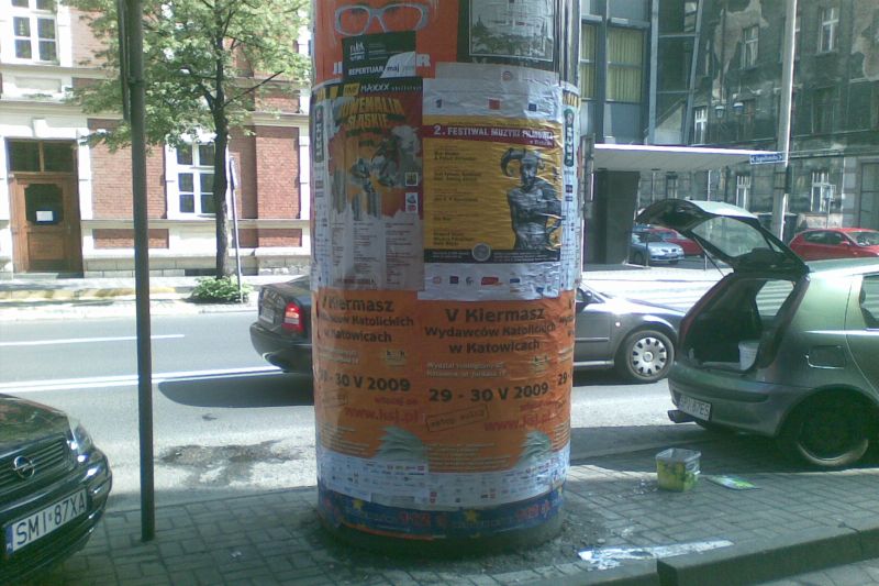 plakatowanie w Sosnowcu