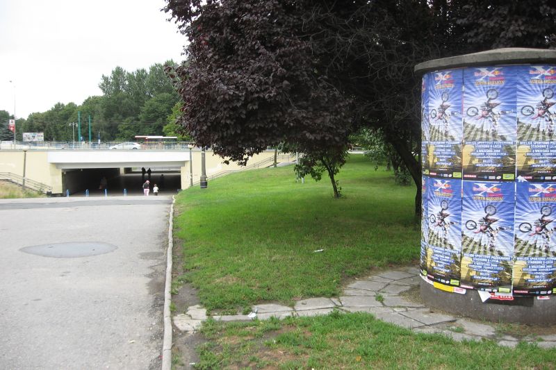 plakatowanie w mieście Augustów