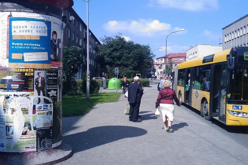 plakatowanie w mieście Piła