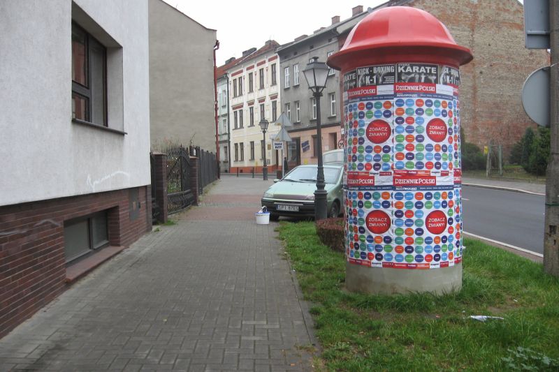 plakatowanie w mieście Włodawa