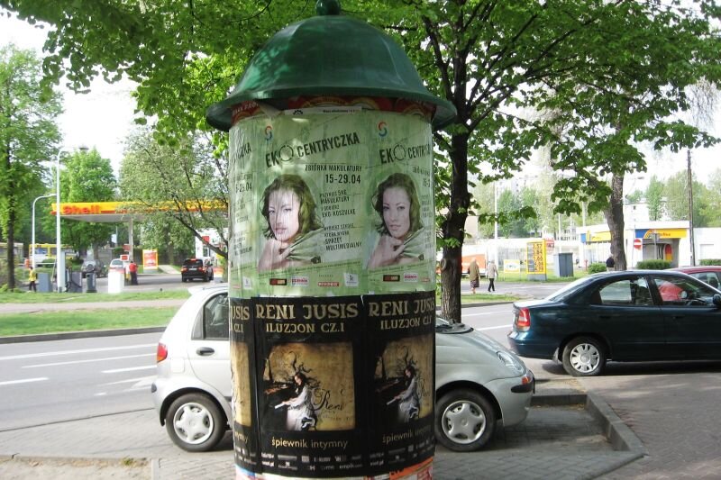 plakatowanie w mieście Cieszyn